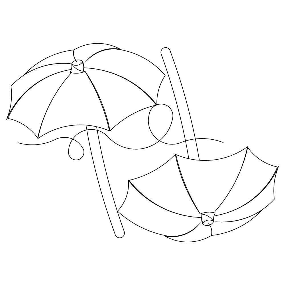 【un3d.】LINE ART UMBRELLA ※マンデー woman with umbrella 12067635 Vector Art at Vecteezy